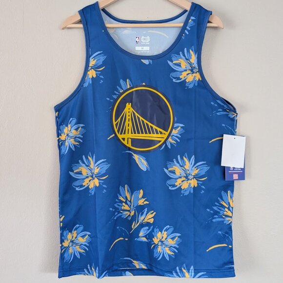 NWT Steph Curry #30 Floral Mesh Player Tank Golden State Warriors NBA Ultra Game - Picture 1 of 6